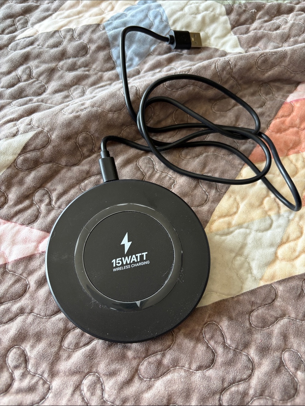 15W Wireless Charging Pad - Black